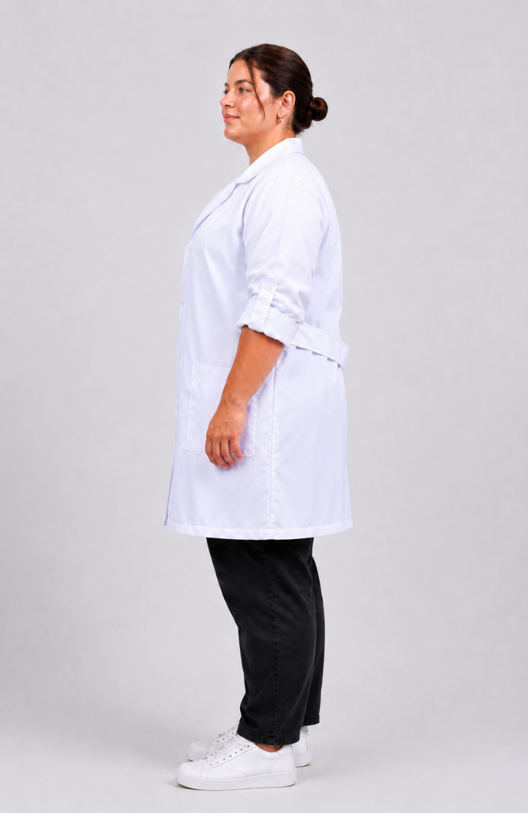 Jaleco gola blazer Feminino Plus Size