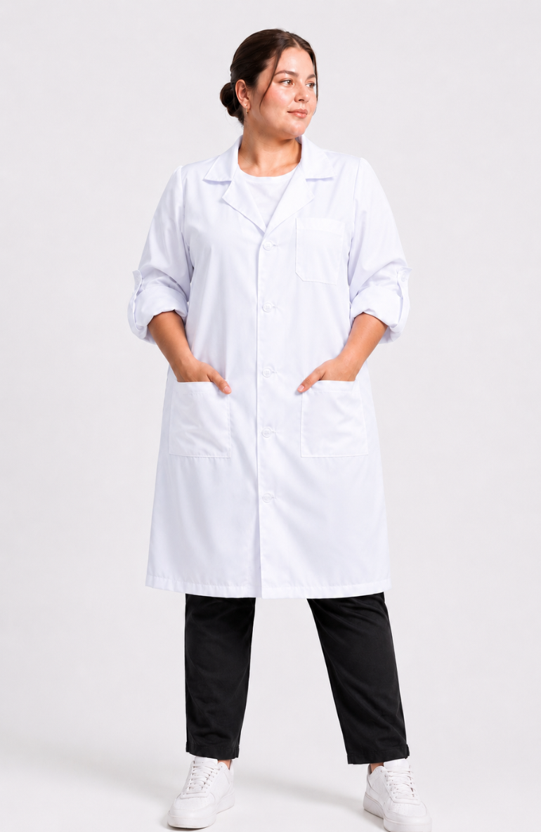 Jaleco gola blazer Feminino Plus Size